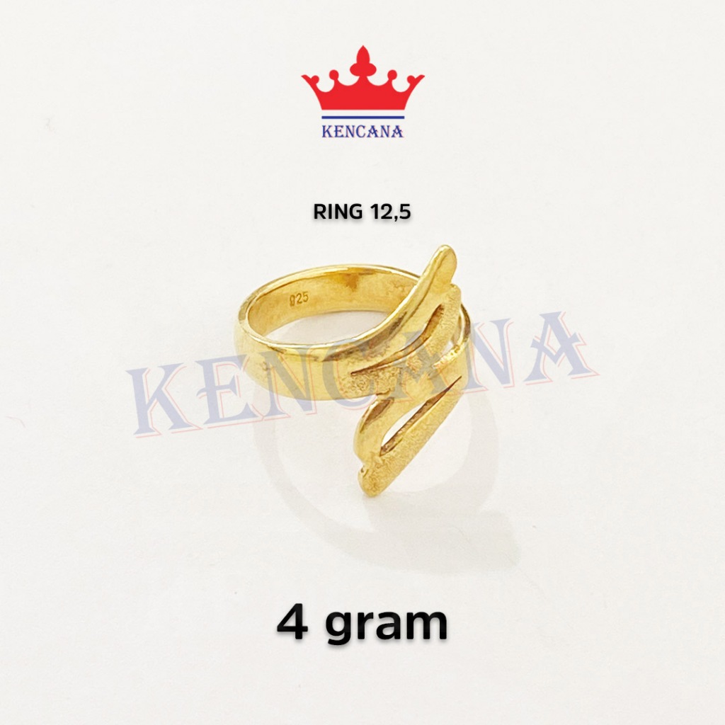Cincin Perak 925 Asli Ulir/Merica Petir Sepuh Emas 24K