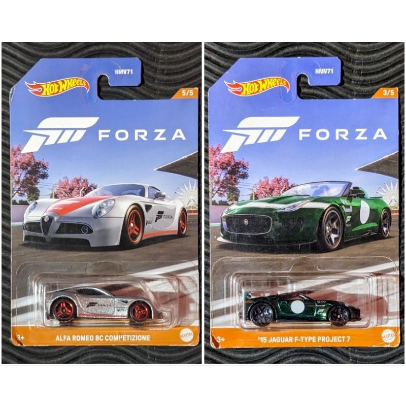 Hot Wheels Forza jaguar Alfa Romeo