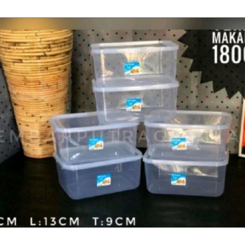 kotak makan kmp 1800ml transparan/seal were kmp 1800ml