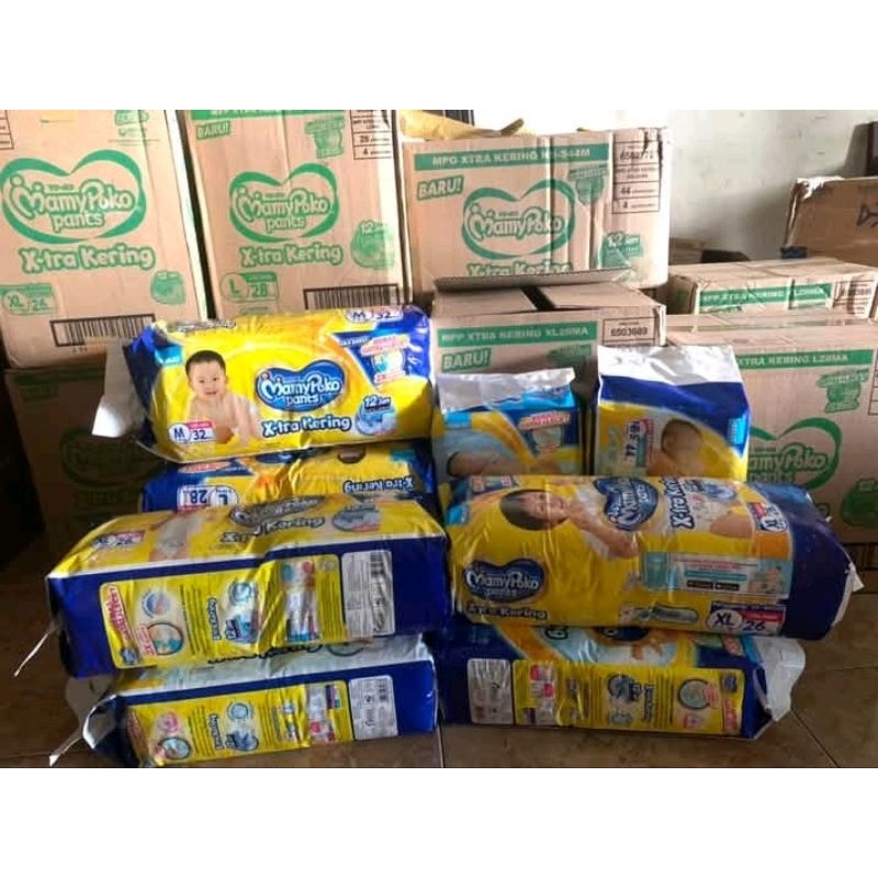 Pampers Mamypoko Celana 1 ball size NBS, S, M, L, XL