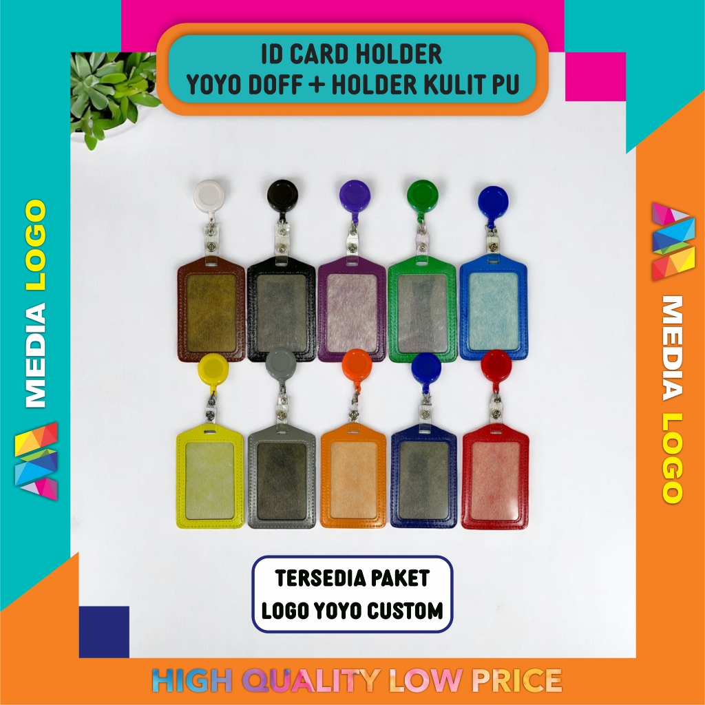 

YOYO ID CARD + CARD HOLDER GRATIS LOGO SENDIRI (PAKET MURAH&LENGKAP)