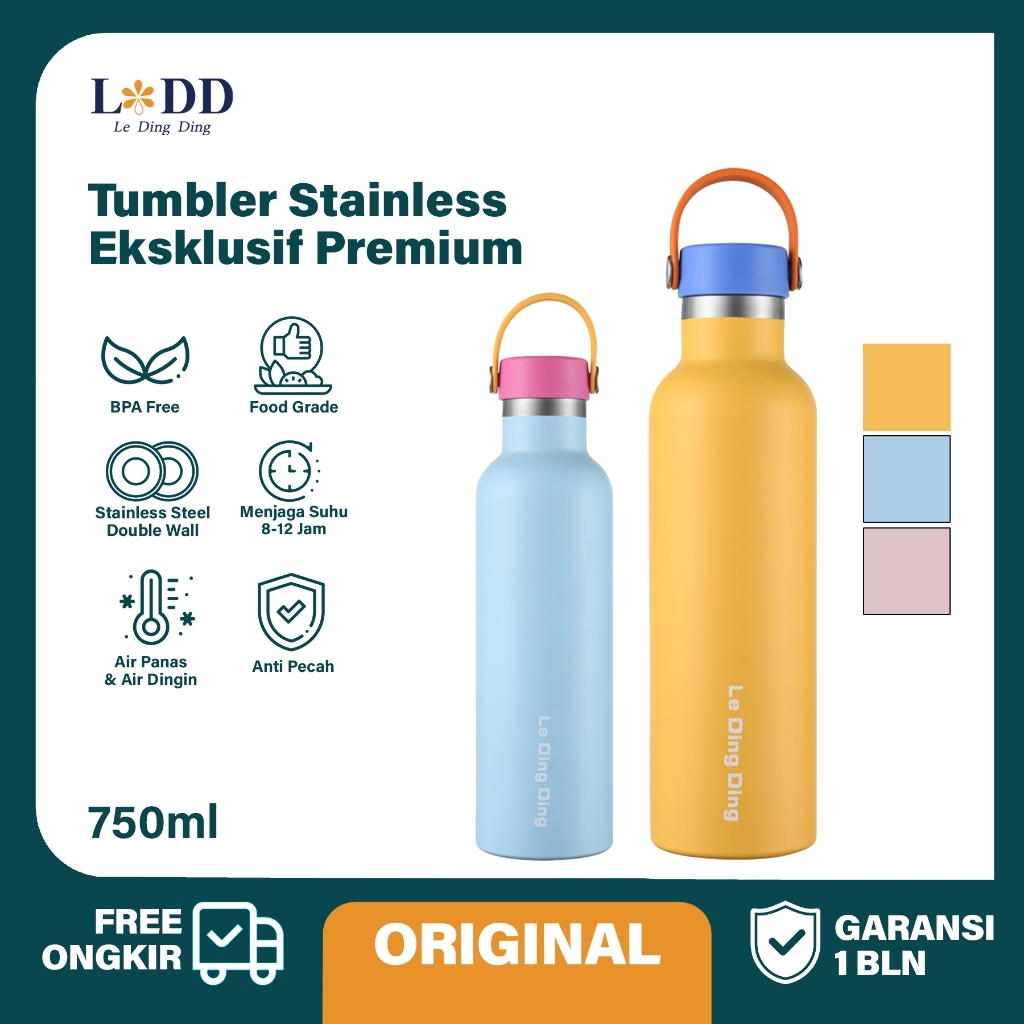 mall inline badgeLeDingDing-Tumbler Thermos SUS316 Stainless Bottle Botol Air Minum Tahan Panas Ding