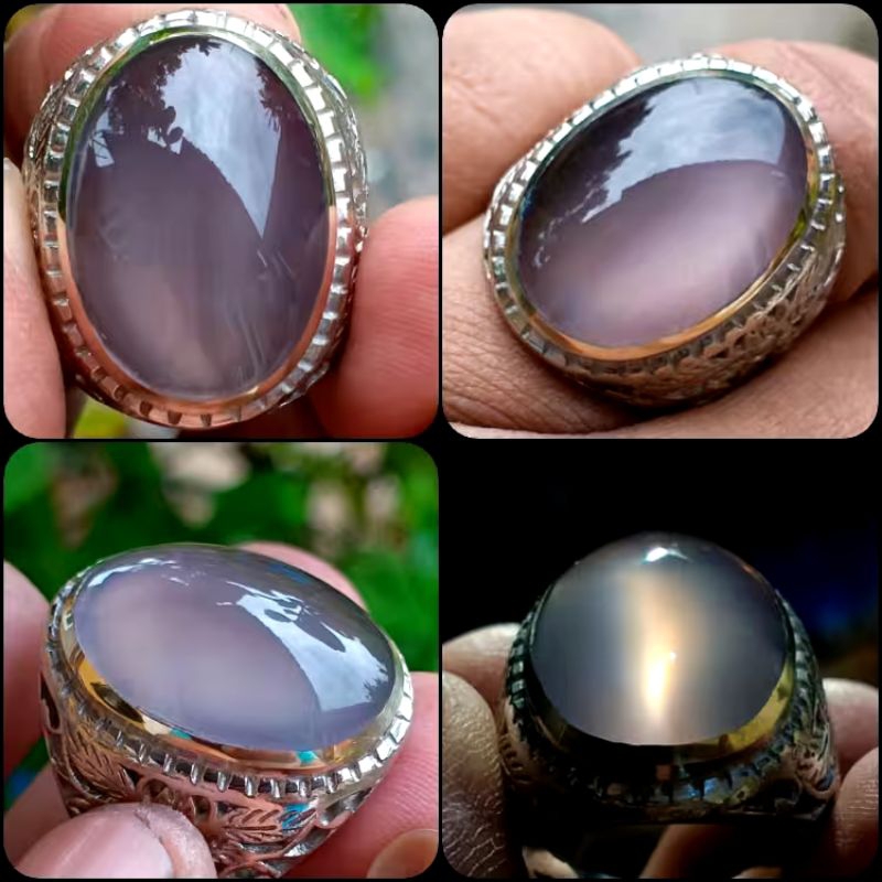 Natural Anggur Obi Kelo Ungu Ngeteye - Nama Pasaran Bacan Obi - Cat's Eye - NTD