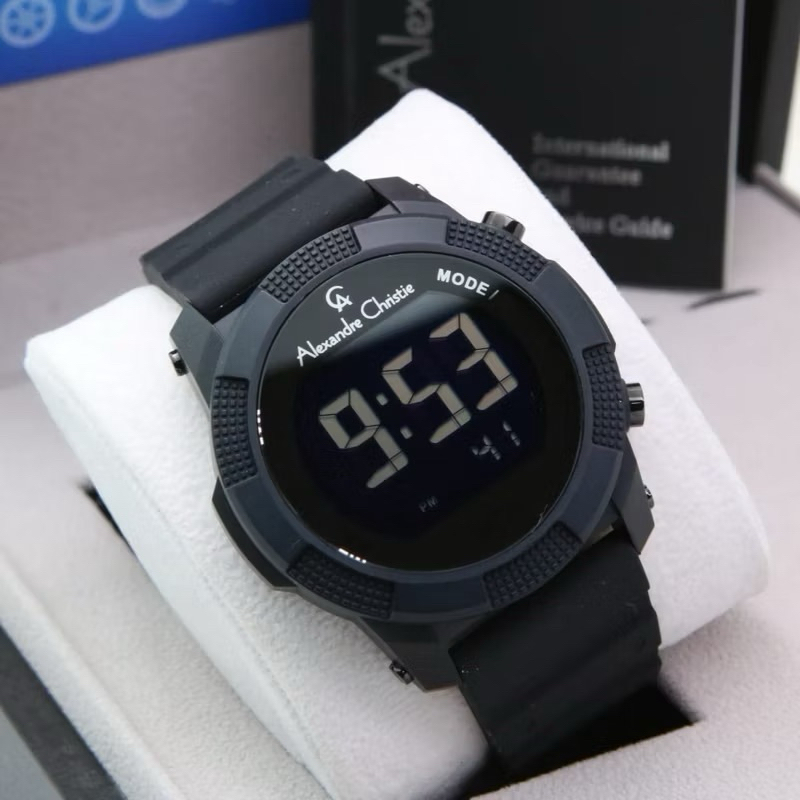 JAM TANGAN PRIA ALEXANDRE CHRISTIE 9367 / AC9367 / AC 9367 DIGITAL RUBBER ORIGINAL GARANSI RESMI 1TA