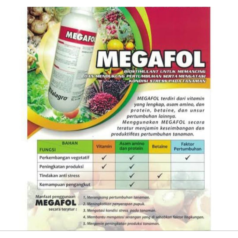 Pupuk Daun Megafol Valagro 250 ml Pupuk Daun Terbaik di Kelasnya