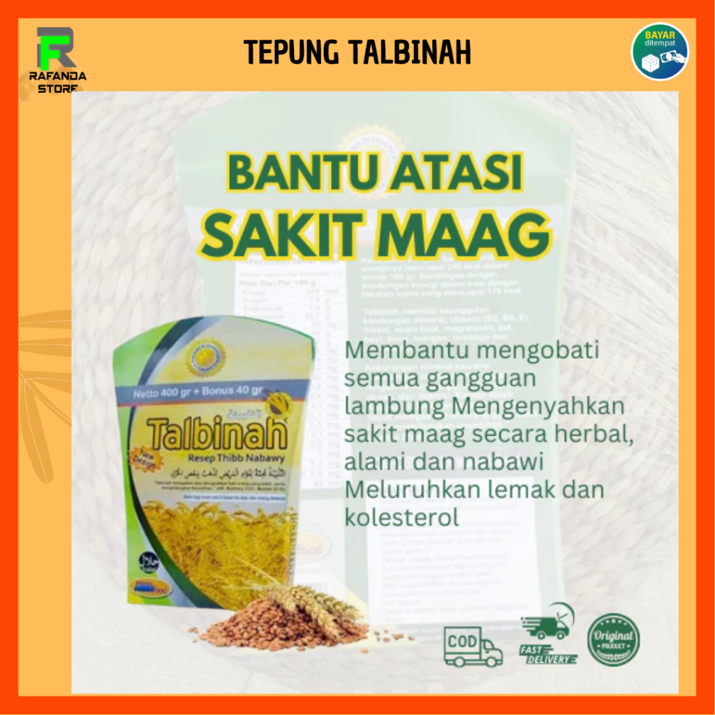 Tepung Talbinah Asam Lambung / Tepung Gandum Talbinah / Talbinah Tepung Gandum Asam Lambung