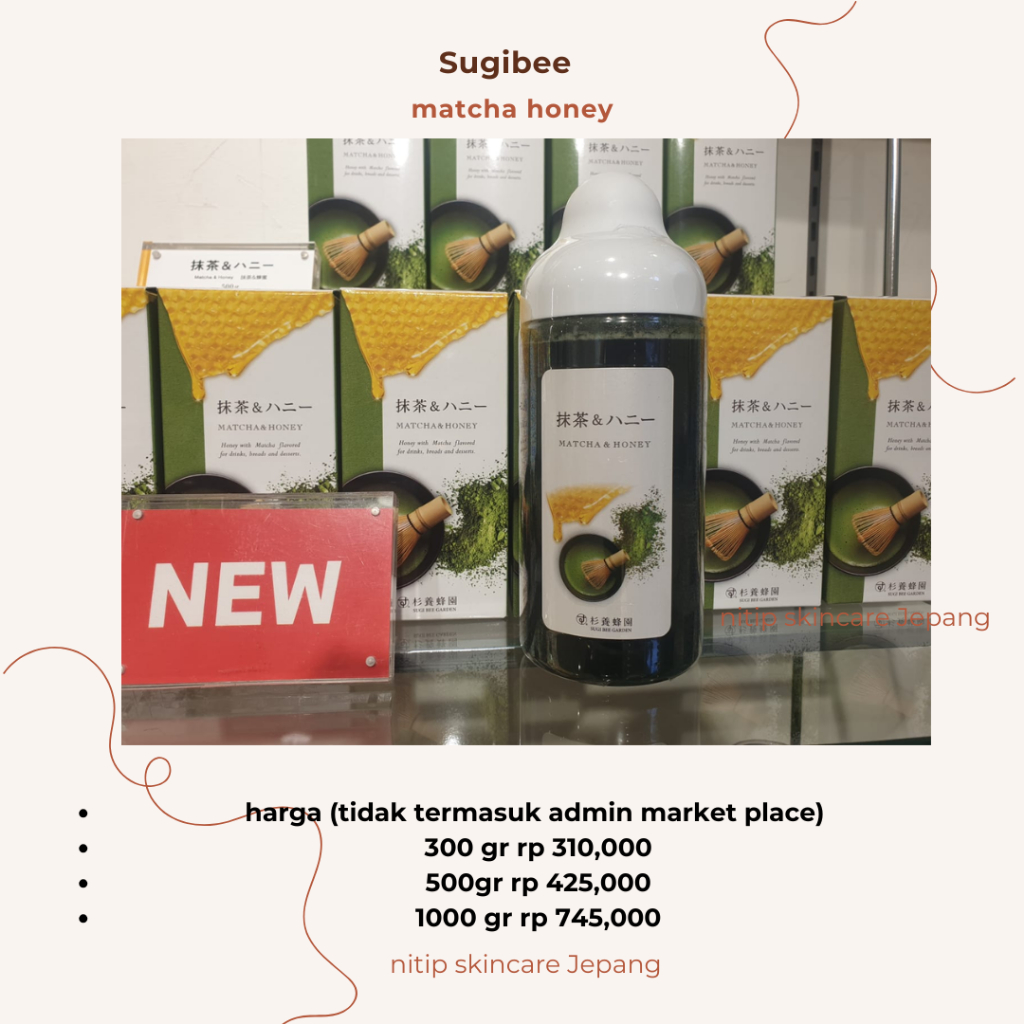 

PO Jepang -- Sugi Bee Garden Fruit Honey Jepang - Sugibee Jepang Matcha