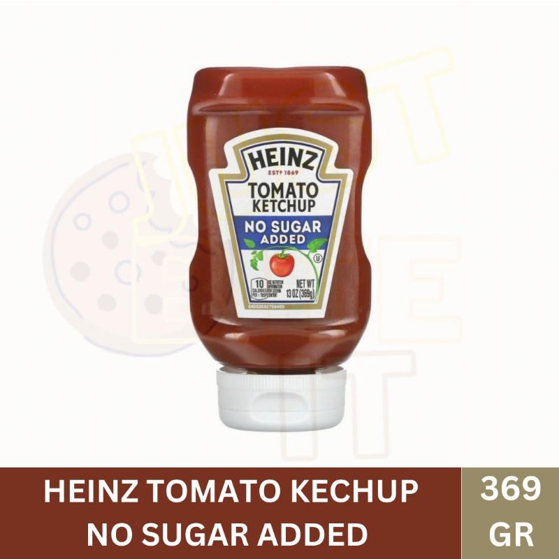 

HEINZ TOMATO KECHUP ( NO SUGAR ADDED) 396 GR - SAUS TOMAT RENDAH GULA HEINZ SAUCE 396 GR