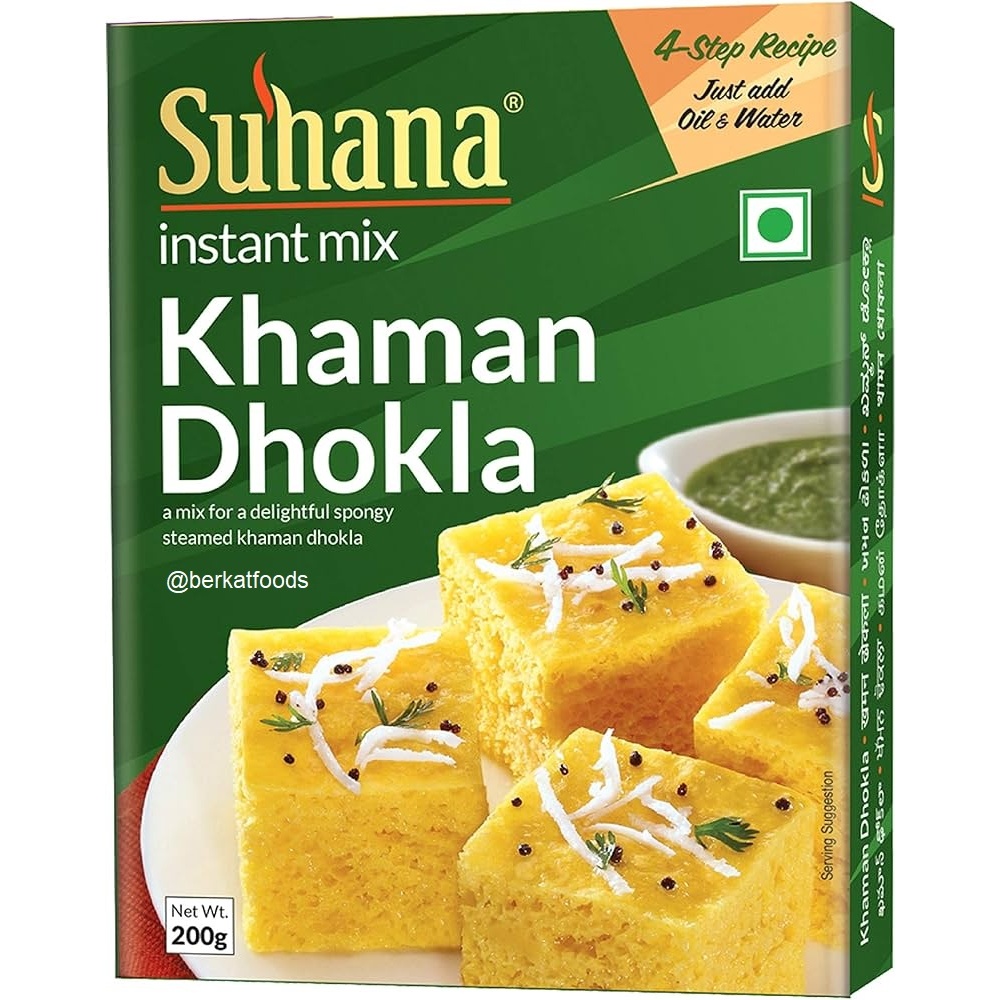 

Instant Mix Khaman Dhokla Suhana / Premix Spongy Steamed Indian Snack Gujarat India Halal