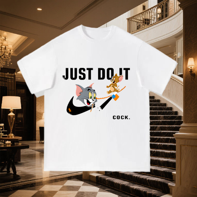 (COD) Kaos Mickey Mouse100% kapas kemeja tembaga, fashion panas, ukuran besar, pakaian hip hop pria 