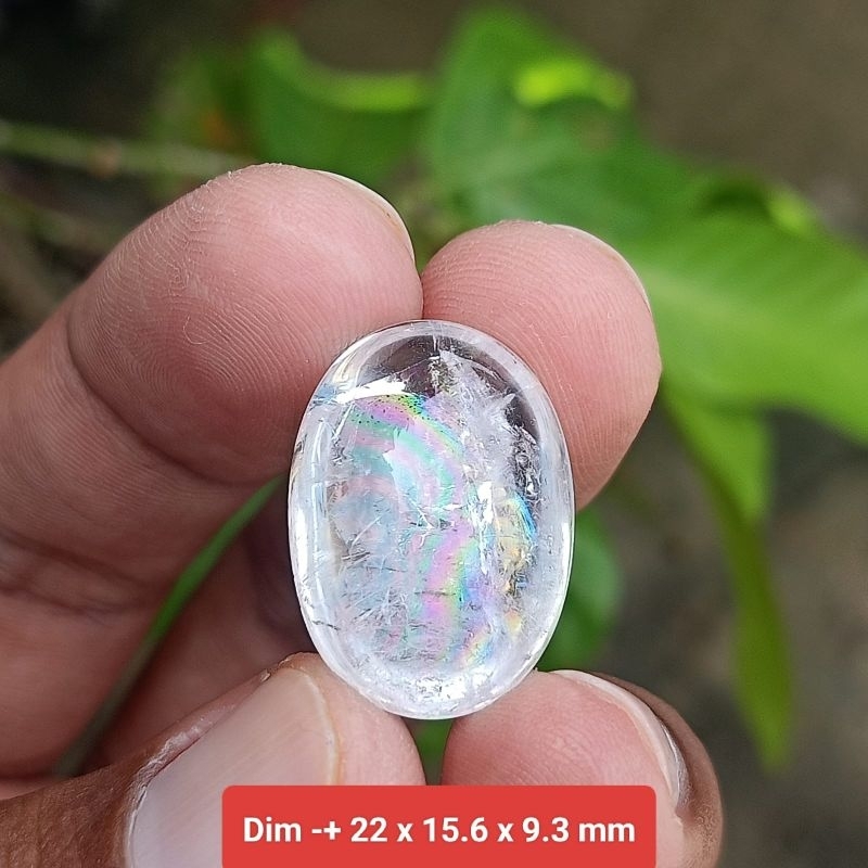 batu kecubung pelangi asli Kalimantan