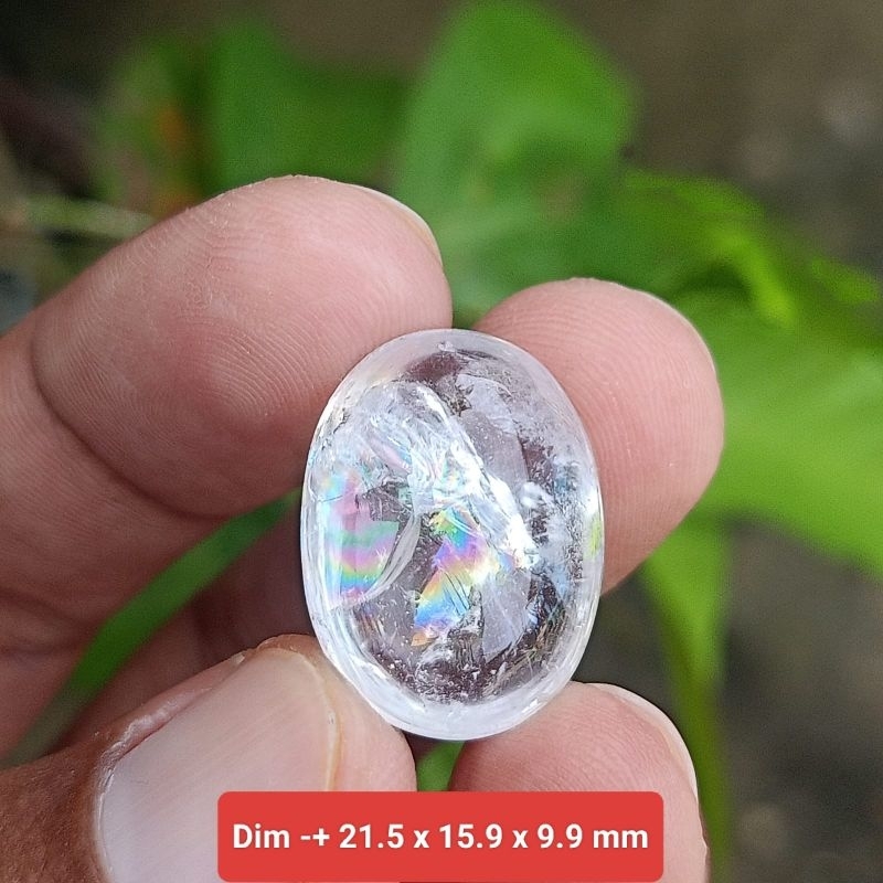 batu kecubung pelangi asli Kalimantan