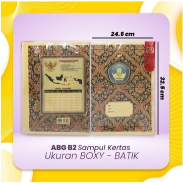 

TBMO ABG Sampul kertas isi 20 Lembar Ukuran Boxy Bigboss / Sampul Polos Batik Index