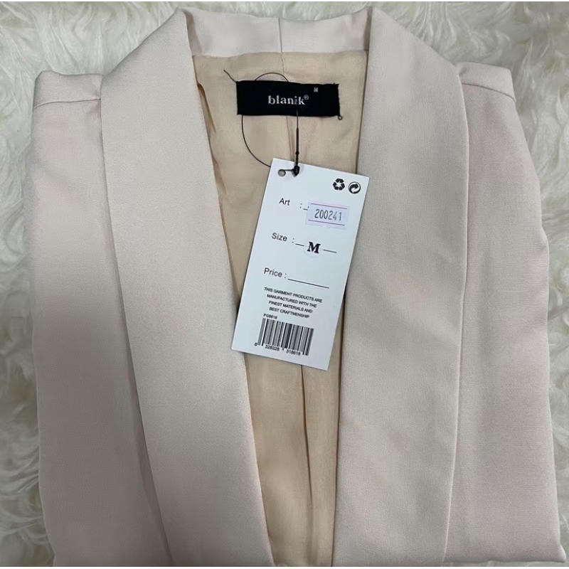 prelove blazer blanik Cream Size S