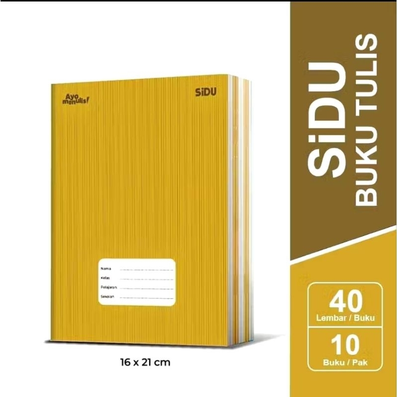 

BUKU TULIS PENDEK SIDU KRAFT SAMPUL COKLAT ISI 30/40/60 LEMBAR (10 BUKU)