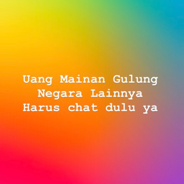 Replika Uang Mainan Negara Lainnya GULUNG Harga Satu Lembar Gambar Satu Sisi untuk Hiasan Mahar Nika