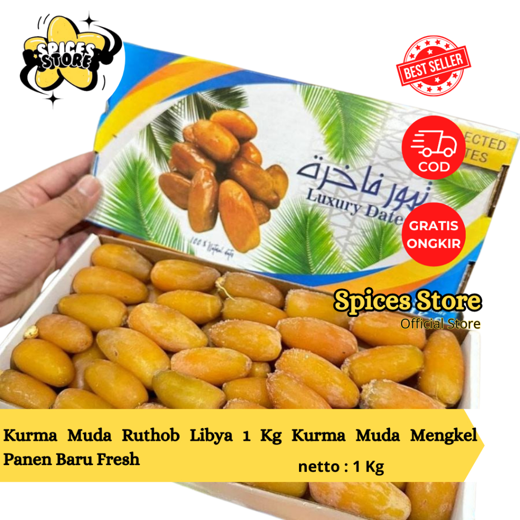 

Kurma Muda Ruthob Libya 1 Kg Kurma Muda Mengkel Panen Baru Fresh - Spices Store - Kurma Murah