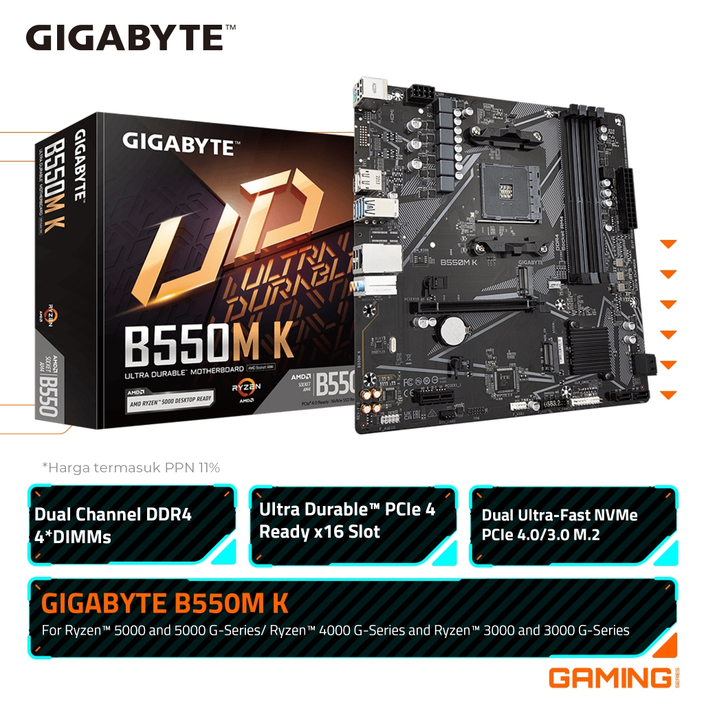 Gigabyte B550M K