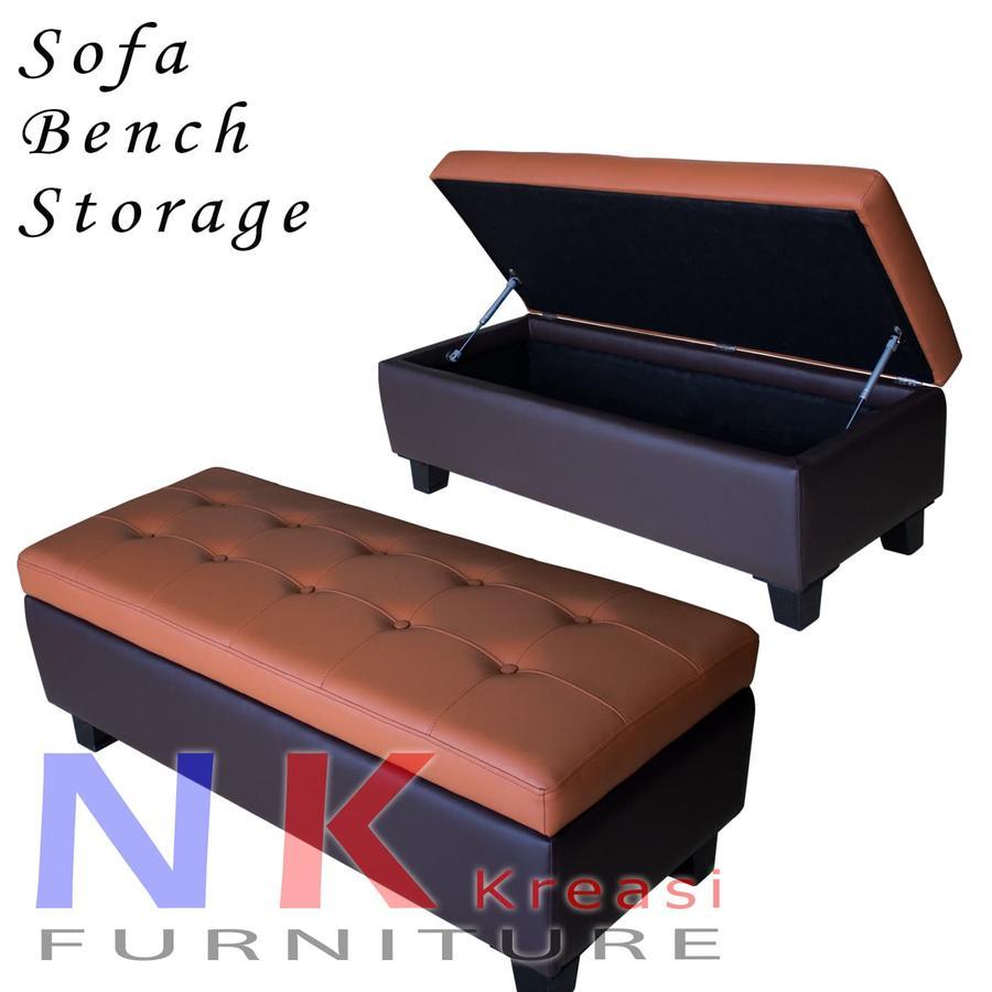 Sofa Kursi Bench, Puff, Stool Minimalis Storage Ottoman - 150 cm