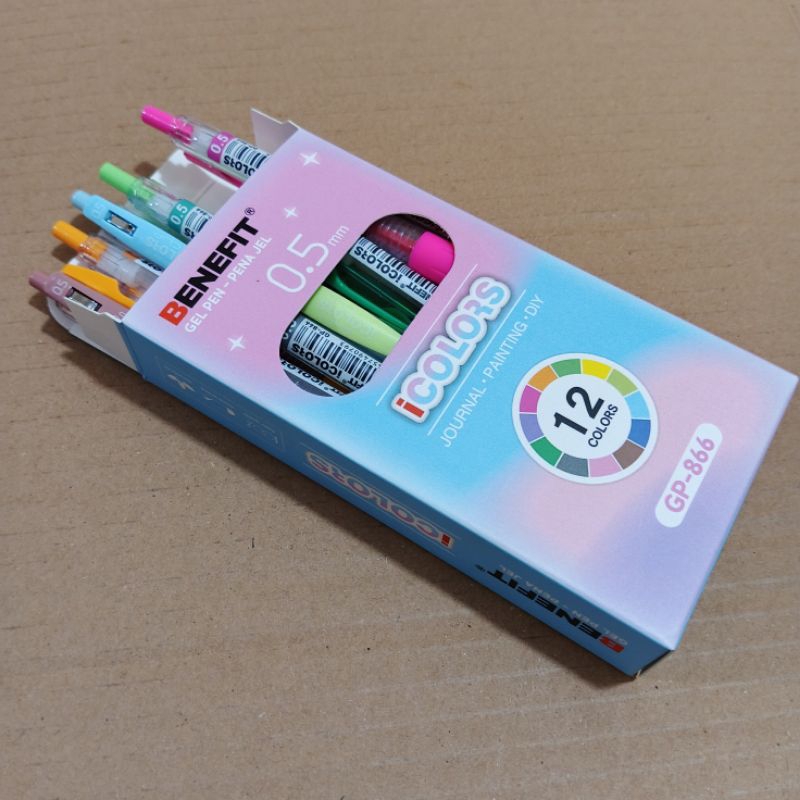 

1 Pak Pulpen Benefit 12 Warna Isi 12 Pcs