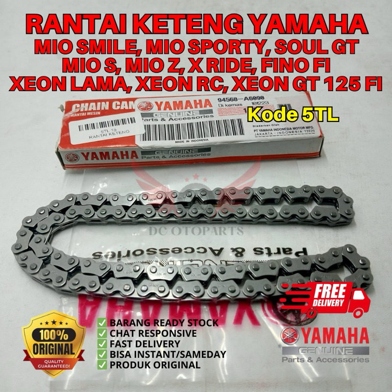 5TL RANTAI KETENG YAMAHA MIO SMILE, RANTAI KETENG YAMAHA MIO SPORTY, RANTAI KETENG ORI MIO SPORTY, R