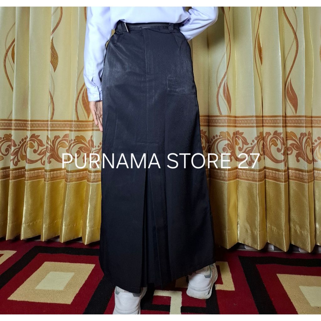 ROK PANJANG SPAN BELAH BELAKANG HITAM SMP/SMA ANAK PEREMPUAN KELAS 1-3 BAHAN HIGHTWISS BEST QUALITY