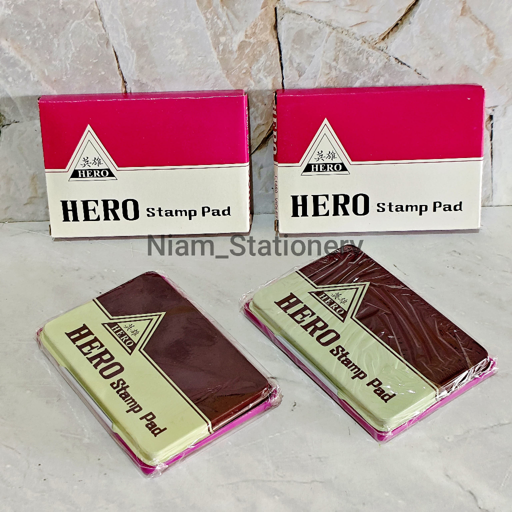 

Azka_Niam SATUAN ( 1 PCS ) Stamp Pad Hero Bak Stempel Bantalan Stempel Hero Besar E1470
