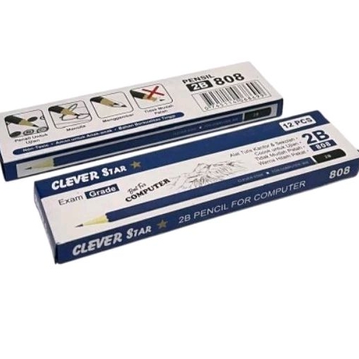 

PENSIL 2B BIRU CLEVER 808