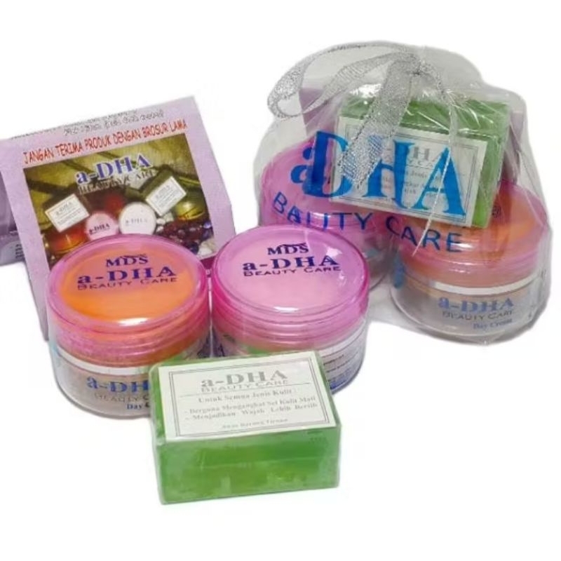 CREAM A-DHA PINK MDS ORIGINAL/Cream DHA MDS Siang & Malam+Sabun
