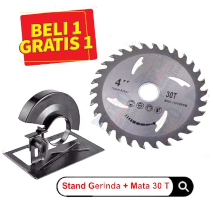 Dudukan Gerinda Holder Potong Kayu Mata Gergaji Bulat Serkel 30T