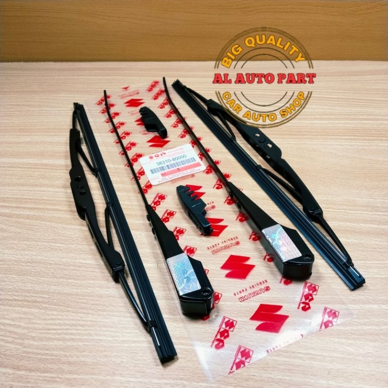 GAGANG WIPER STANG WIPER ARM SUZUKI JIMNY KATANA SJ410 SIERRA 1SET KOMPLIT