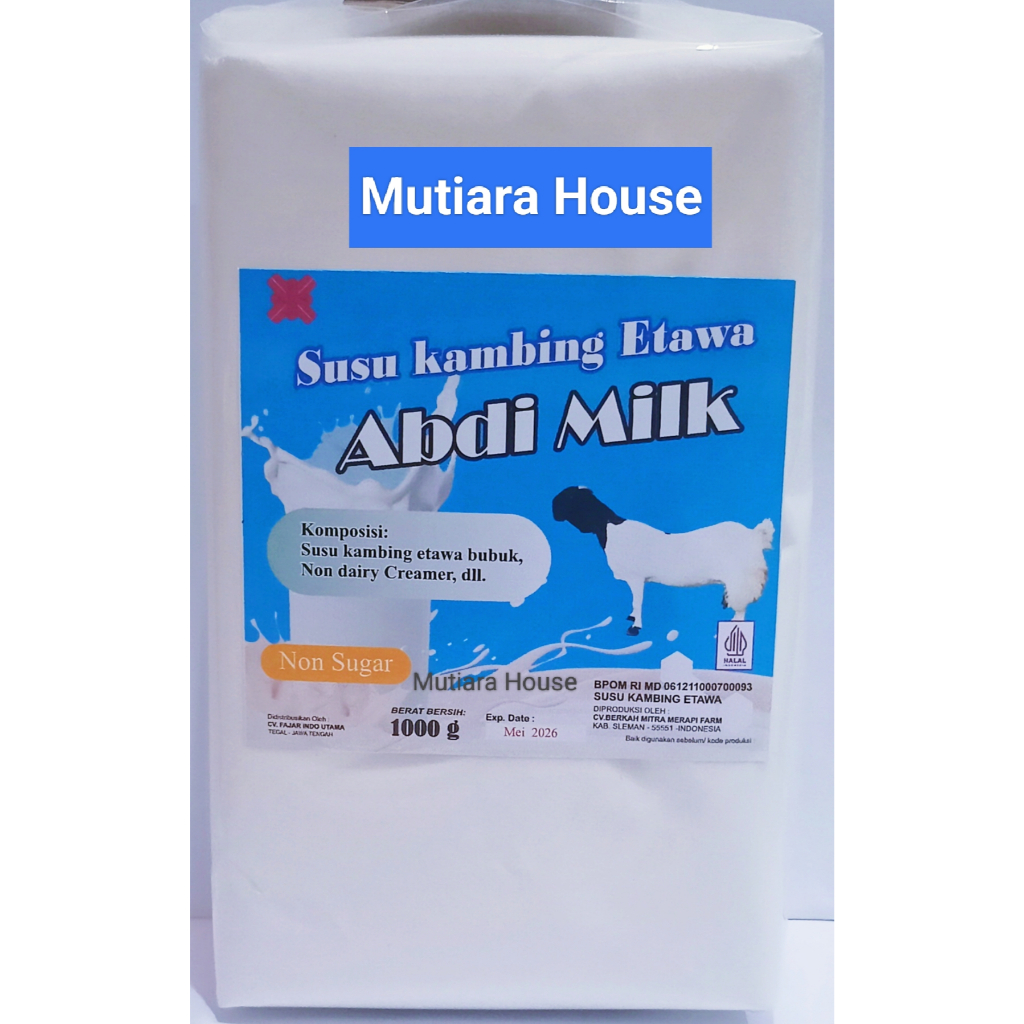 

Susu Kambing Bubuk Etawa Non Sugar Isi 1kg