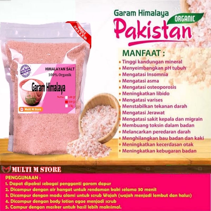 

[ORI] Garam Himalaya Impor Pakistan 500 Gram | Himalayan Salt Pure Original