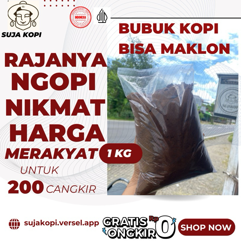 

Kopi bubuk 1kg Bisa Maklon produksi terbaru Setiap Hari Kemasan polos ada exp aman terlaris termurah rekomendasi kopi warkop angkringan Untung banyak di jual lagi di jamin mantap