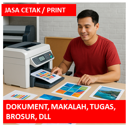 

Jasa Cetak Print Dokument Ukuran A4 dan F4 Hitam dan Warna Full Colour