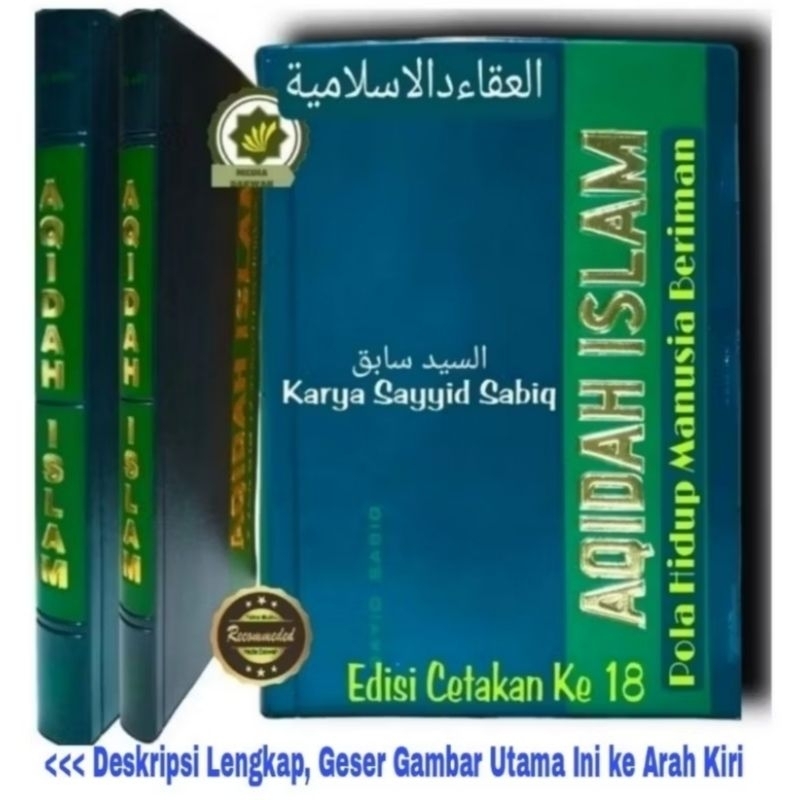 Buku AQIDAH ISLAM Sayid Sabiq POLA HIDUP MANUSIA BERIMAN Al-Aqoid Al-Islamiyah AKIDAH ISLAM Karangan