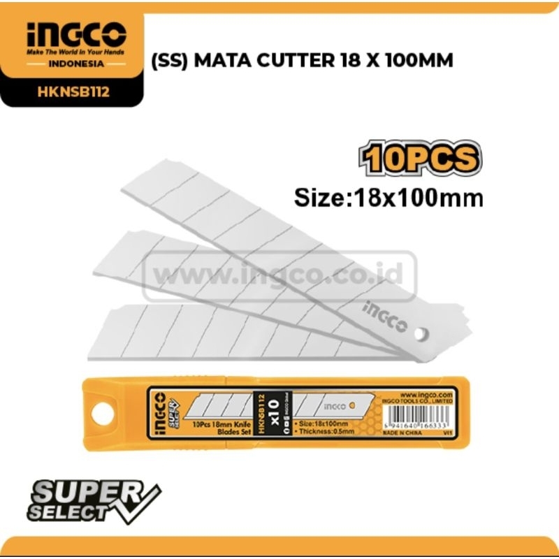

MATA CUTTER 18 X 100MM <10PCS> INGCO