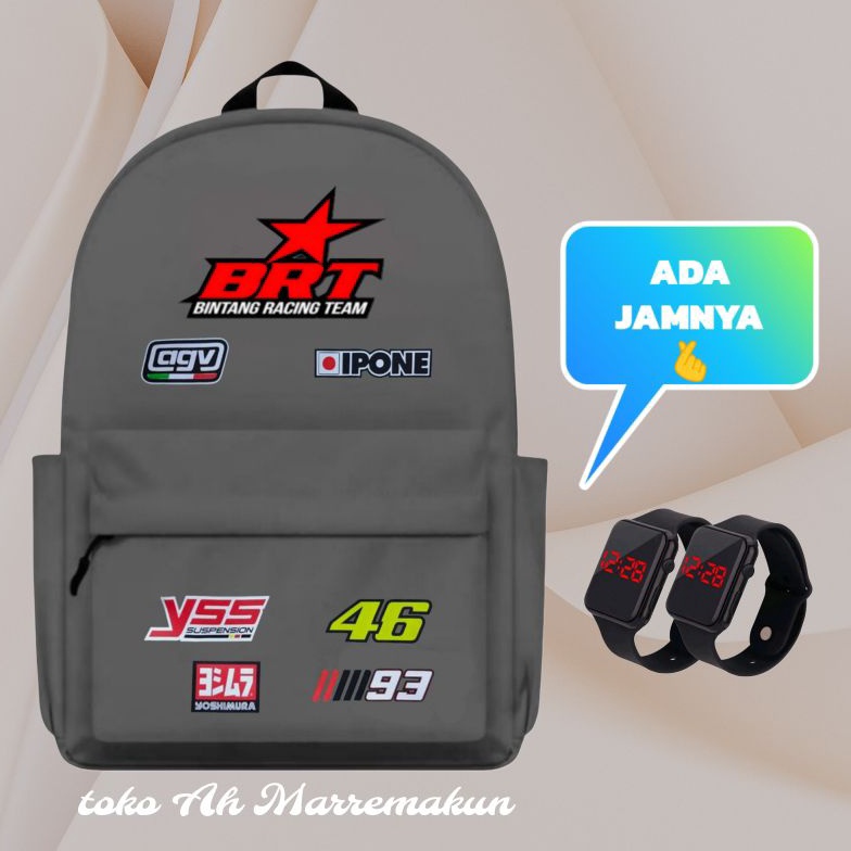 Diskon Gede Tas Ransel sekolah Anak Laki Laki Pria Wanita Remaja SD SMP SMA SMK  Tas Motif Racing Ke