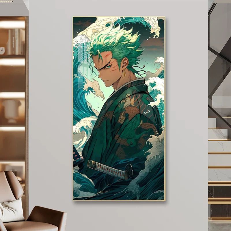Lukisan 5D Kristal Anime – Wall Decor Ala Jepang Estetik Anime Room Decor 5D Lukisan Kristal Timbul 