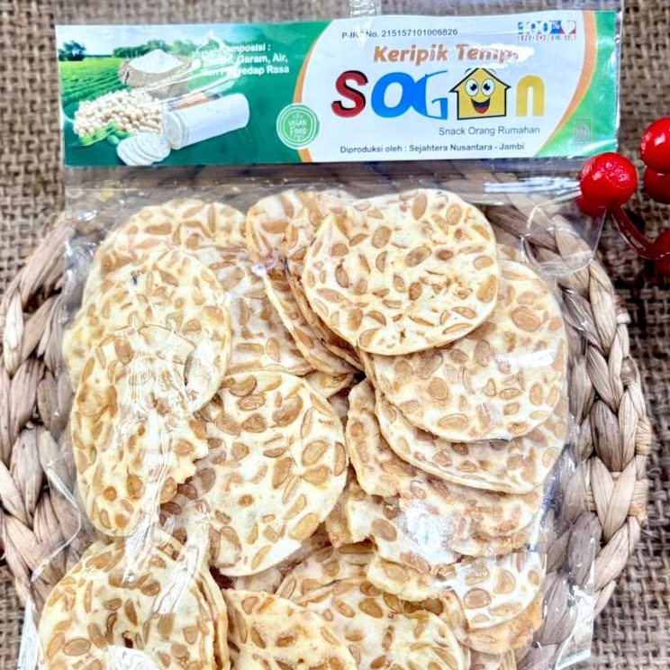 

Keripik Tempe Vegetarian SOGAN - Camilan Sehat Renyah & Gurih, Tanpa Bahan Pengawet Vegan Halal