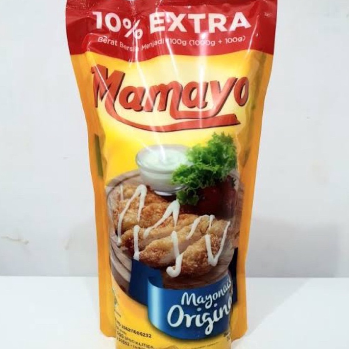

Hot Mamayo Mayonaise 1 gram BONUS 1 gram Mayones Original 1 kg
