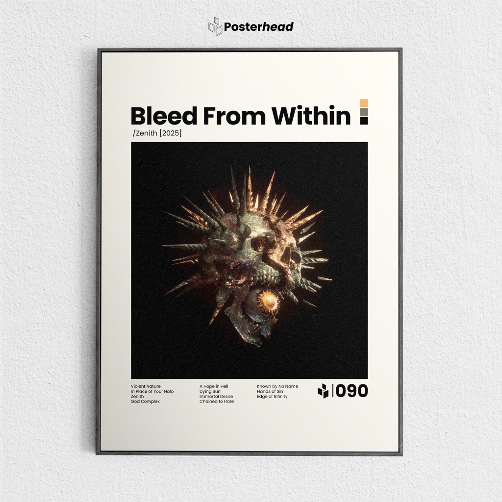 Poster Bleed From Within - Zenith - Frameblock - Posterhead