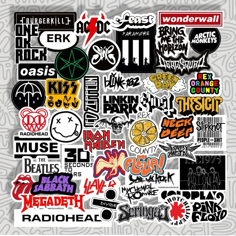 

Stiker Band BMTH Feast Kiss slank|| sticker band slipknot