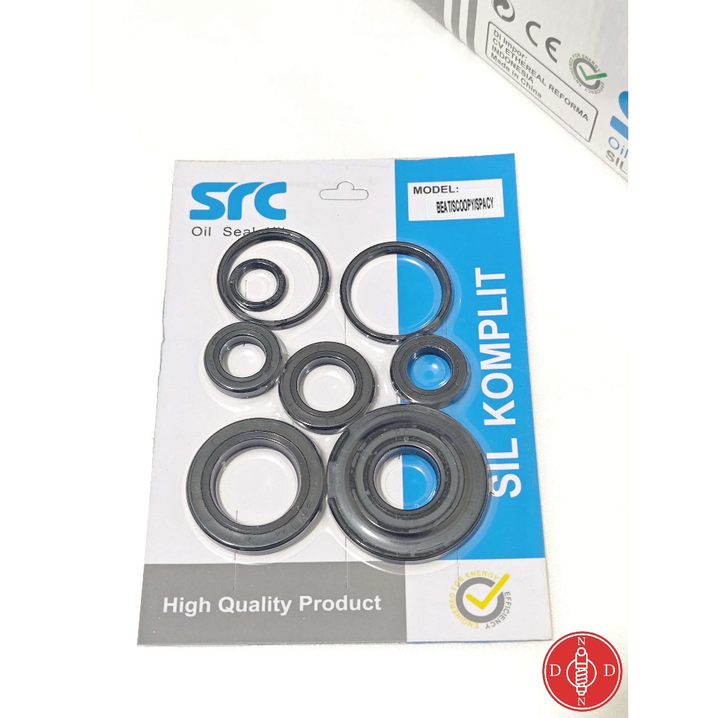 [5 pcs] Seal Sil Kit Komplit Beat / Scoopy / Spacy Karbu Original SRC