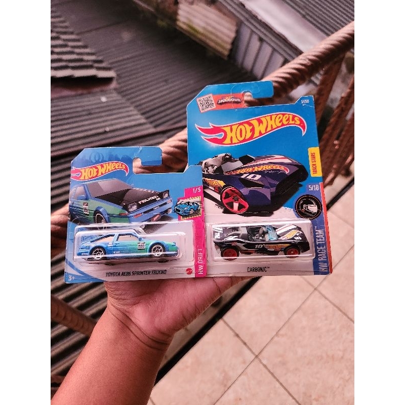 Paket Hotwheels STH Carbonic & Toyota AE86 Sprinter Trueno Short card (SC)