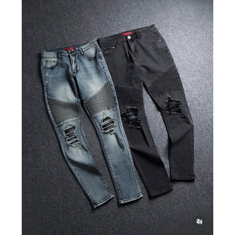 Celana RUCAS Classic Biker Python Jeans