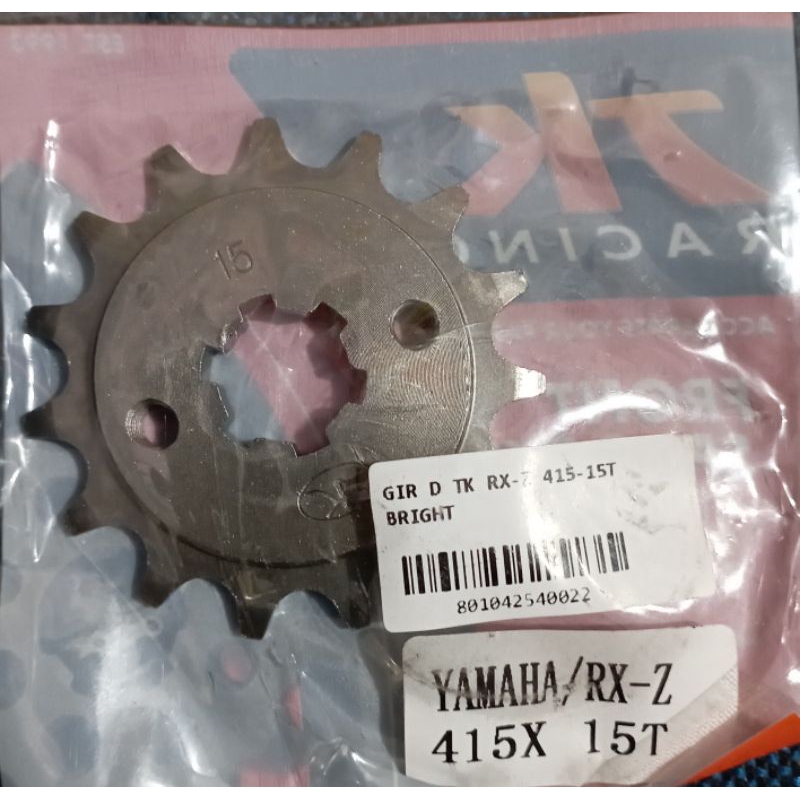 Gir depan TK  415 15 Rxking Rxz Vixion MX Jupiter Z Vega F1ZR gear Original Tk racing