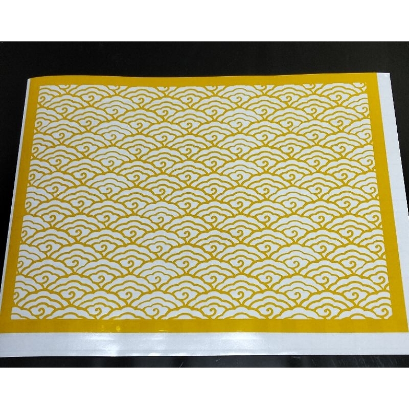 

stencil mal ornament jepang