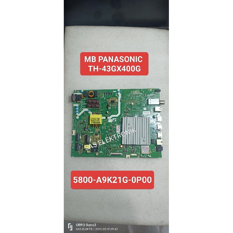 MB BOARD MOTHERBOARD MAINBOARD T-CON TCON IR SENSOR TV LED PANASONIC 43 INCH TH-43GX400G TH-43GX400 