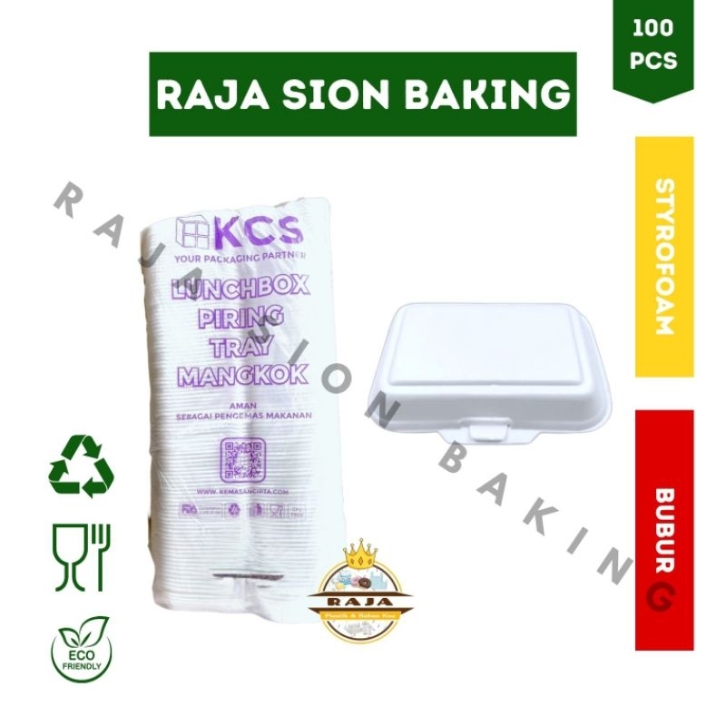 Styrofoam Makanan / Styrofoam Bubur KCS 02 ( Sedang ) isi 100 PCS - INSTANT ONLY